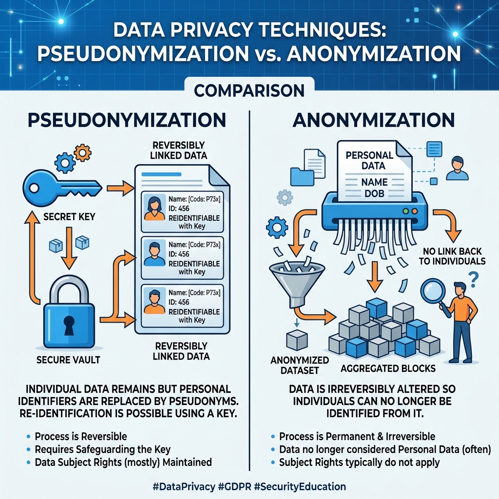 Pseudonymization vs Real Anonymization - Anonimiza Textos